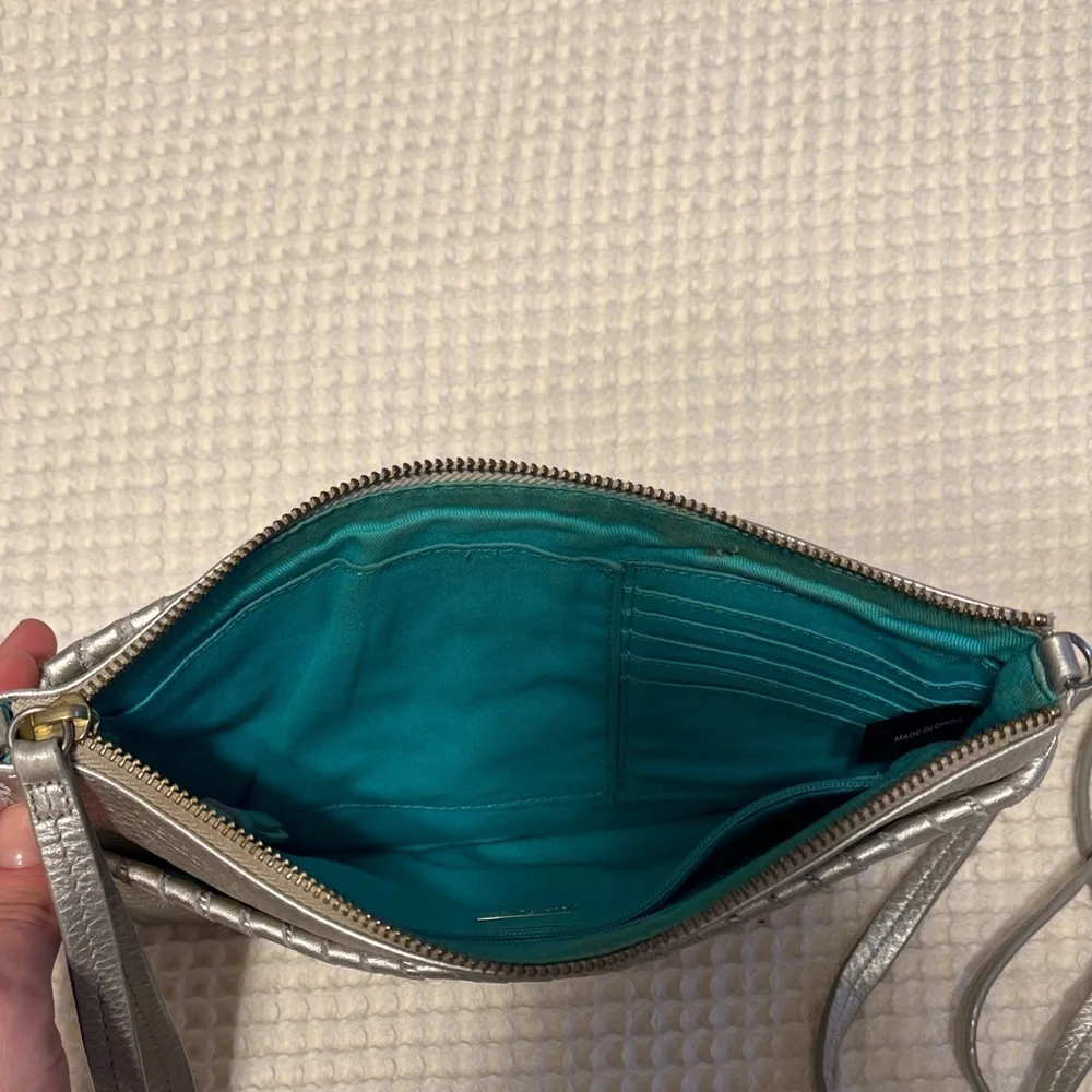 Jack Rogers Metallic Silver Wristlet - Picture 5 of 6